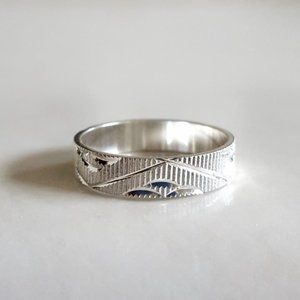 Vintage Sterling Silver Geometric Ring